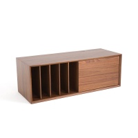 Мебель Для пластинок Д110 x Г42 см из орехового дерева Archivita XL единый размер каштановый AM.PM  фото, kupilegko.ru